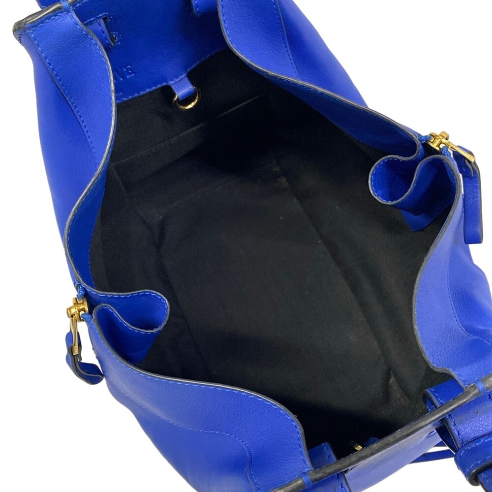Loewe Hammock Bag Small Navy Leather #323232L13B - Picture 7 of 15